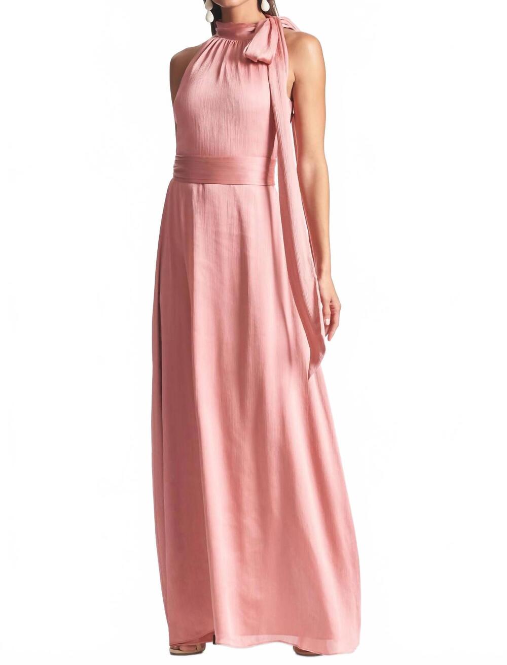 NEW SACHIN & BABI kayla a-line maxi gown in rouge